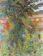 View from My Studio Signed and dated H Schwarz/87 by Hans Schwarz, Watercolour, offered May 2021