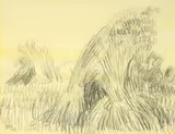 Wheatsheaves Signed with initials and dated D by Duncan Grant, Pencil, sold May 2021