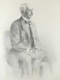 Portrait of Field Marshall the Rt by Mortimer Menpes, Pencil and charcoal, sold May 2021