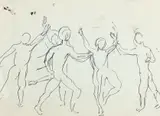 Dancers Pen and ink 13 by Cecil Beaton, Pen and ink, sold May 2021