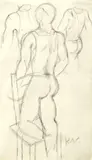 The dancer by Keith Vaughan, Pencil, sold May 2021