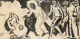 Untitled by Ceri Richards, Pen and ink, and wash, sold May 2021
