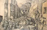 Striking workers Signed Toni Patten by Toni Patten, Pen, sold May 2021