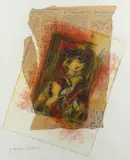 The Enlightenment Signed A by Alison Milner-Gulland, Etching, partly over newspaper, offered May 2021