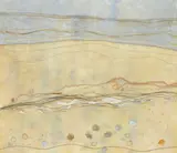 The Sea Washed Shore Signed Helen Pollock by Helen Pollock, Embroidery and fabric collage, sold May 2021
