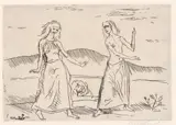 Study for a tempera painting by Gerald Brockhurst, Etching), sold May 2021
