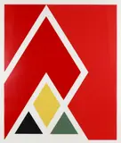Diamond Drill 3 Screenprint in four colours by Larry Zox, Screenprint in four colours, sold May 2021
