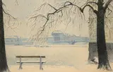 View of the Vltava by Ludmila Janovská, Pastel, sold May 2021
