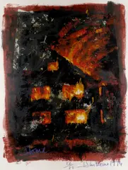 Car by John Keane, pastel, offered May 2021