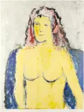 Nude Signed and inscribed MONOTYPE NUDE THOMSON by Douglas Thomson, Monotype, offered May 2021