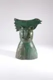Untitled by Jesus Tellosa, Bronze cat and three doves Bronze with green patination, sold May 2021