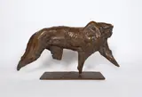 Leopard Torso Signed Dylan Lewis 3/12 by Dylan Lewis, Bronze sculpture, on an integral rectangular bronze base, sold May 2021