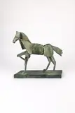 Proud horse Signed and numbered IAIN 1/8 by Iain Nutting, Bronze with green patination, sold May 2021