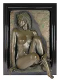 Dimensional Signed bill mack by Bill Mack, Resin with bonded bronze finish, sold May 2021