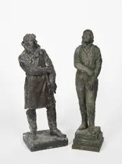 Airman in long coat by Joseph Hermon Cawthra, sculpture, sold Oct 2020