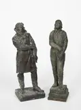 Airman in long coat by Joseph Hermon Cawthra, sculpture, sold Oct 2020