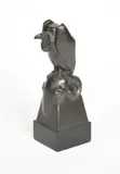 Vulture on a Bison Head by Jenő Bory, bronze, sold Oct 2020