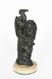Vultures on a Rock by Irénée Rochard, bronze, offered Oct 2020