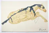 Reclining Horse by Elisabeth Frink Ch, sculpture, offered Oct 2020