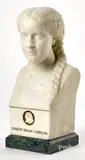 bust of famous opera singer Caroline Miolan Carvalho by Mathieu-Meusnier, 1867, marble, sold Oct 2022