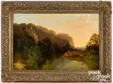 landscape by William Louis Sonntag, Sr., oil on canvas, sold Oct 2022