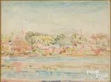 landscape by Charles Demuth, watercolor, sold Oct 2022