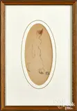 portrait of a woman by Charles Demuth, watercolor, sold Oct 2022