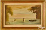 of nude bathers by Louis Michel Eilshemius, oil on board, sold Oct 2022