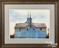 of The Star Barn by David Brumbach, watercolor, sold Oct 2022