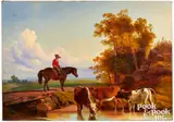 landscape by Francis Devlan, oil on canvas, sold Oct 2022