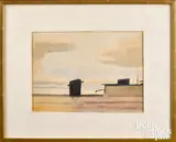 Untitled by Joseph Stella, watercolor, sold Oct 2022