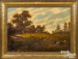 panel landscape by Théodore Rousseau, oil on wood, sold Oct 2022