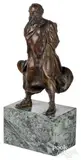 man with robe by Charles Henri Joseph Cordier, bronze, sold Oct 2022
