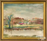 landscape by David Ellinger, oil on canvas, sold Oct 2022