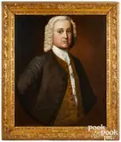 portrait of Jamaican Captain William Stoddard (1712-1764) by Robert Feke, 1977, oil on canvas, sold Oct 2022