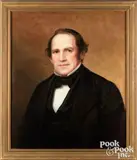bust-length portraits of Lydia and George Patterson painted in the fall of by Sarah Miriam Peale, 1847, oil on canvas, sold Oct 2022