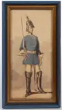 Untitled by Frederic Hahr, WATERCOLOR OF A SWEDISH SOLDIER, sold Mar 2024
