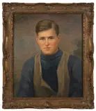 PORTRAIT OF A YOUNG MAN by David Silvette, oil on canvas, sold Mar 2024