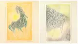 Horse Study Right by Lê Bá Đảng, Lithograph, sold Feb 2023