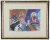 Untitled by Pierre Tal-Coat, Gouache on foil, sold Feb 2023