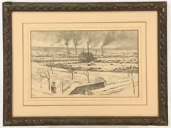 Untitled by Maximilien Luce, Graphite on paper, sold Feb 2023