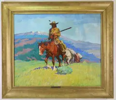Untitled by Arthur Roy Mitchell, Oil on canvas, sold Feb 2023