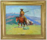 Untitled by Arthur Roy Mitchell, Oil on canvas, sold Feb 2023