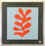 Papier Descoupes, Lilac and Orange (1953) by Henri Matisse, Lithograph, sold Feb 2023