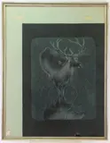 Reindeer by Hans Erni, Lithograph, sold Feb 2023