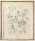 Equestrienne by Étienne Ret, Graphite on paper, sold Feb 2023