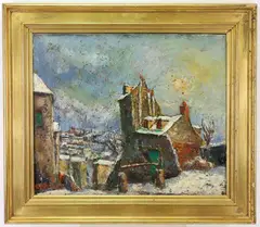 Untitled by Fernand Laval, Oil on canvas, sold Feb 2023