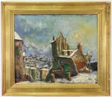 Untitled by Fernand Laval, Oil on canvas, sold Feb 2023