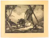 Untitled by Frank Brangwyn, Etching, sold Feb 2023