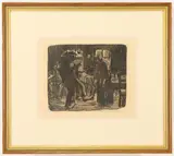 Hambourg Public House by Käthe Kollwitz, Lithograph, sold Feb 2023